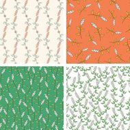 Set of floral seamless patterns for backgrounds and wallpapers N2