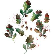 set of autumn leaves N2