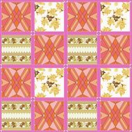 Patchwork seamless pattern ornament background