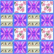 Patchwork seamless pattern ornament background N2