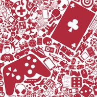 vector background of the gaming icons