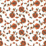 ethnic flowers seamless vector pattern N16