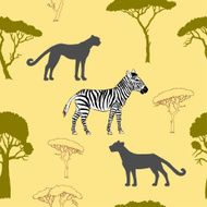 Seamless pattern with savanna animals-02
