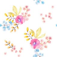Watercolor floral pattern N21