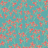 Floral vector seamless pattern N13