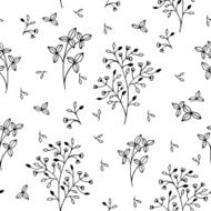 Floral vector seamless pattern N16