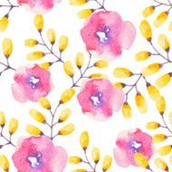 Watercolor floral pattern N22