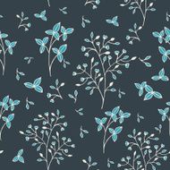 Floral vector seamless pattern N18