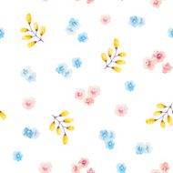 Watercolor floral pattern N25