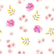 Watercolor floral pattern N26