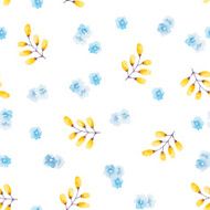 Watercolor floral pattern N27