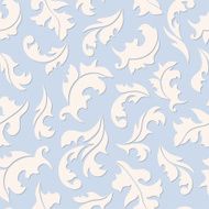 Floral seamless blue pattern