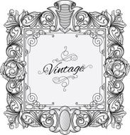 Ornate vintage frame N2