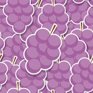 Seamless Pattern Background from Grapes Vector Illustration