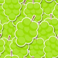 Seamless Pattern Background from Grapes Vector Illustration N2