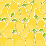 Seamless Pattern Background from Pear Vector Illustration N2