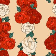 Seamless pattern with roses N65