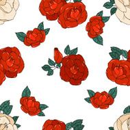 Seamless pattern with roses N66