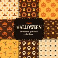 Halloween Seamless Pattern Collection