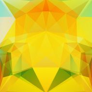 abstract background consisting of yellow green triangles