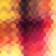 abstract background consisting of yellow orange brown hexagons