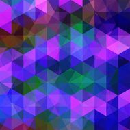 abstract background consisting of blue pink green triangles