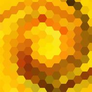 abstract background consisting of yellow brown hexagons