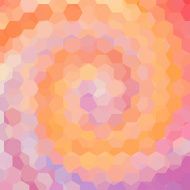 abstract background consisting of orange pink hexagons
