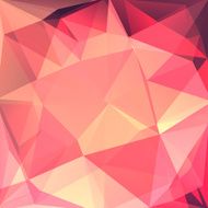 abstract background consisting of pink orange triangles