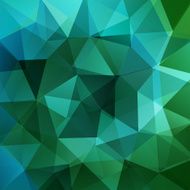 abstract background consisting of blue green triangles
