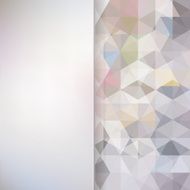 abstract background consisting of gray triangles and matt glass N2