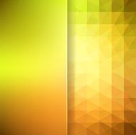 abstract background consisting of yellow green orange triangle