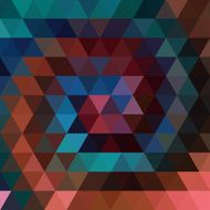 abstract background consisting of green blue brown black triangles