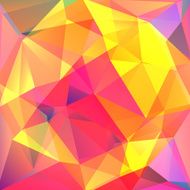 abstract background consisting of pink yellow orange triangle