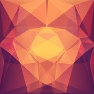 abstract background consisting of yellow orange purple triangle
