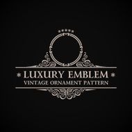 Vintage vector logo Calligraphic elegant decor element N2