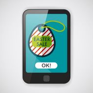 easter egg flat icon with long shadow eps10 N10