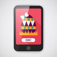 easter egg flat icon with long shadow eps10 N24