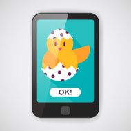 easter egg flat icon with long shadow eps10 N28