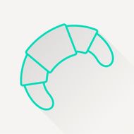 Vector croissant icon