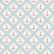 Seamless pattern of anchor shape and line N2