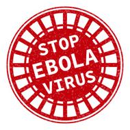 Red stamp with Ebola concept text on white background N5