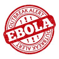 Red stamp with Ebola concept text on white background N6