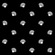 Geometric simple monochrome minimalistic vector holiday pattern shell N3