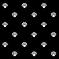 Geometric simple monochrome minimalistic vector holiday pattern shell N4