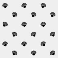 Geometric simple monochrome minimalistic vector holiday pattern shell N7