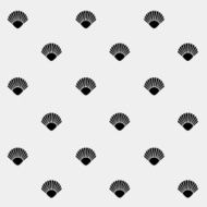 Geometric simple monochrome minimalistic vector holiday pattern shell N8