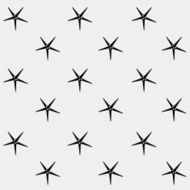 Geometric simple monochrome minimalistic vector holiday pattern starfish N6