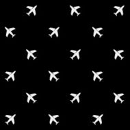 Geometric simple monochrome minimalistic vector holiday pattern planes