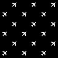 Geometric simple monochrome minimalistic vector holiday pattern planes N2